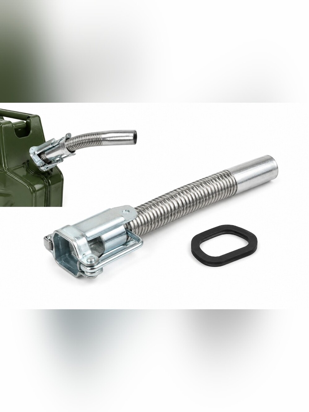 Flexible Metal Jerry Can Spout Nozzle Fits 5L 10L 20L Fuel Gas Can Steel